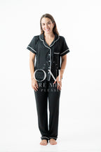 Pijama Color Negro Liso
