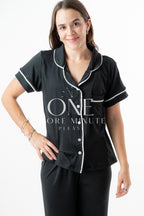 Pijama Color Negro Liso