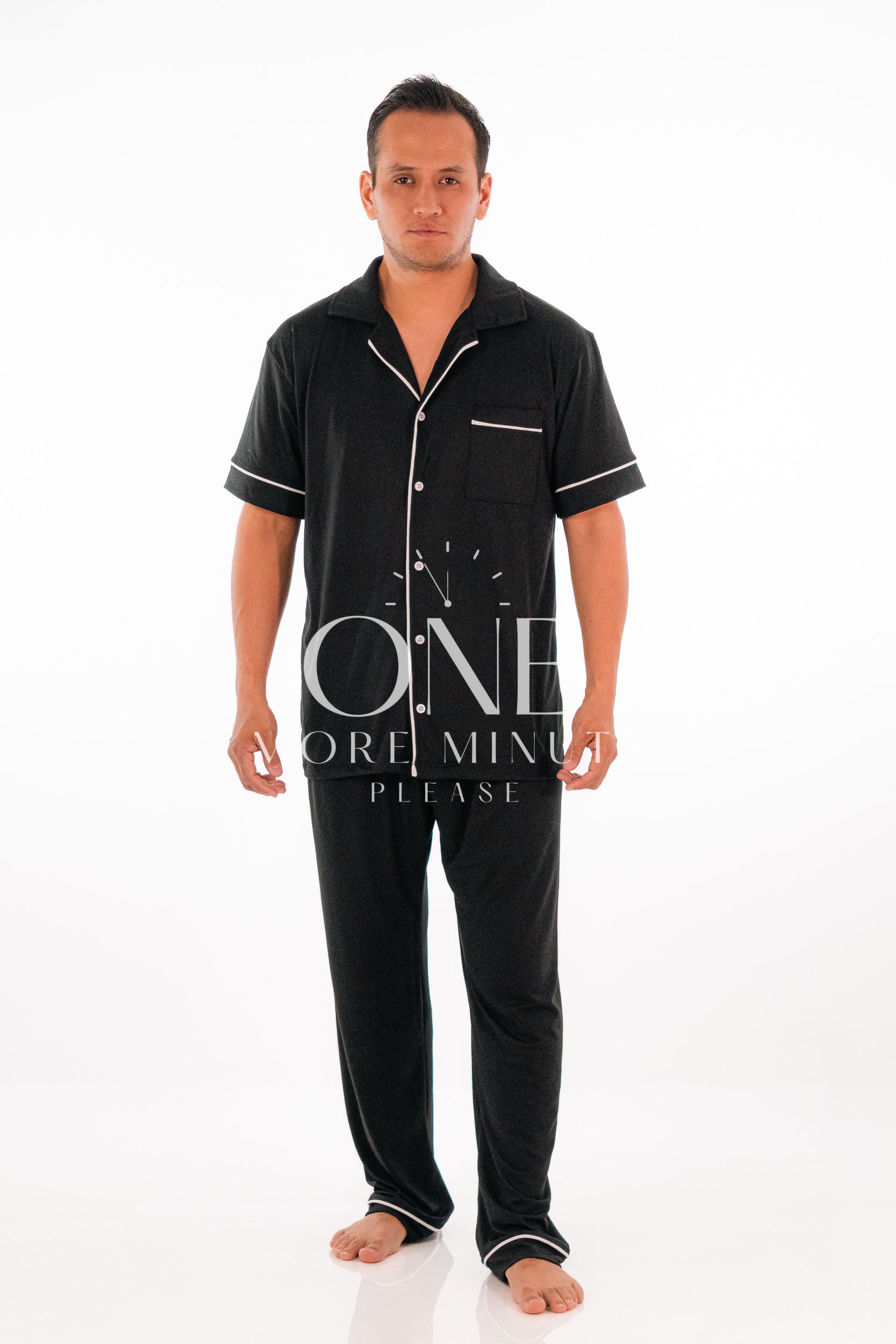 Pijama Color Negro Liso