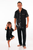 Pijama Color Negro Liso