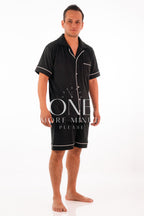 Pijama Color Negro Liso