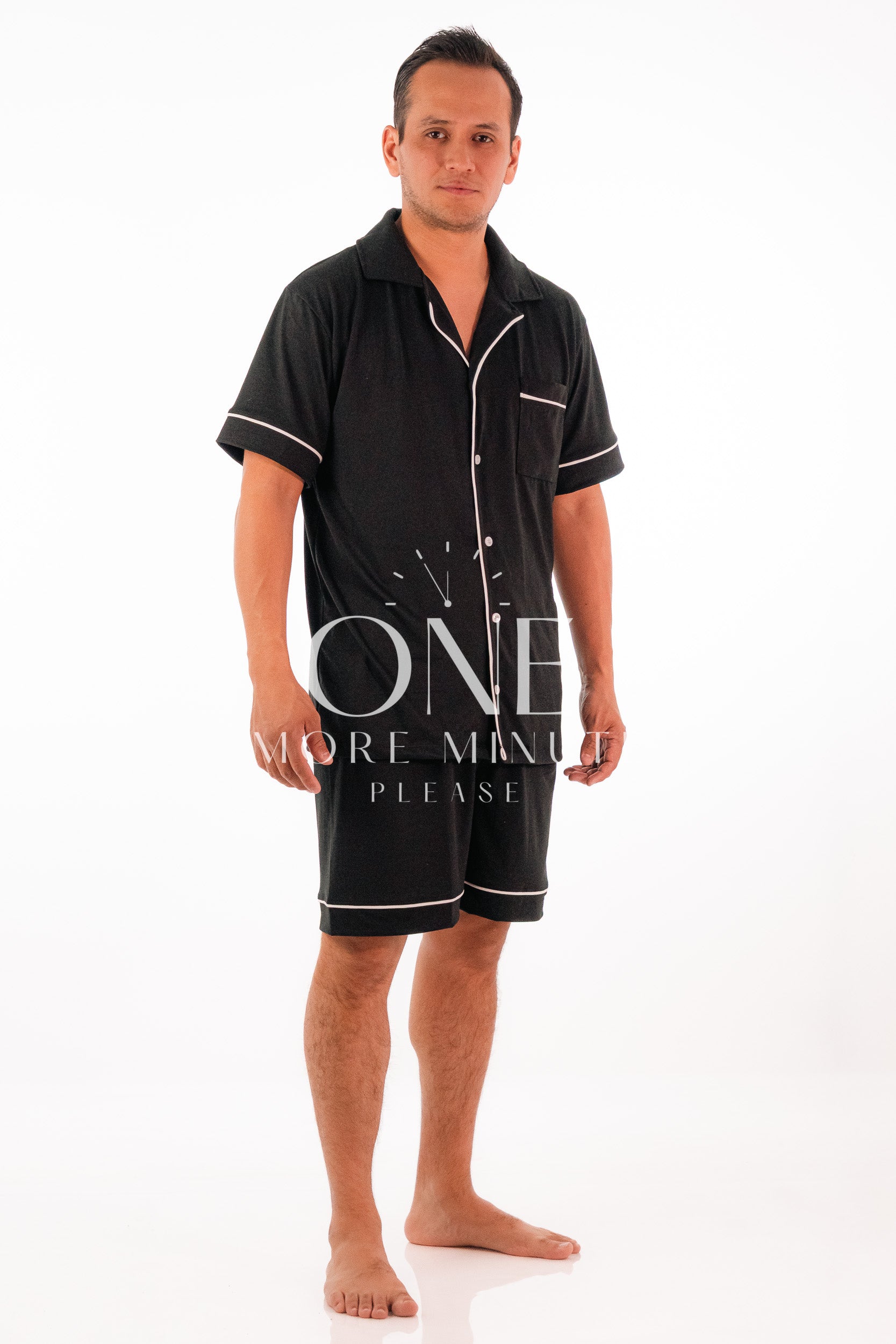 Pijama Color Negro Liso