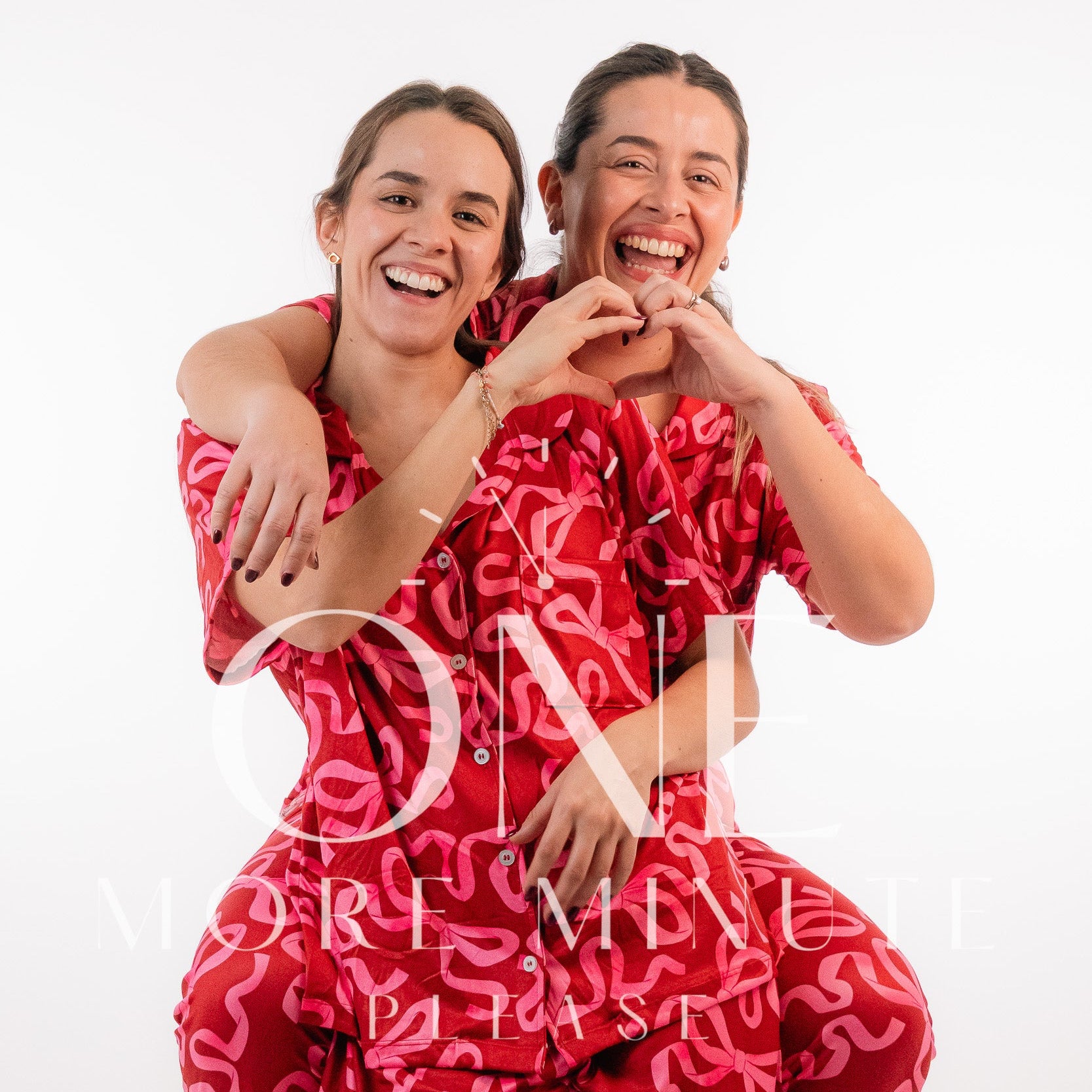 Pijama Dama - Pantalón / Manga corta botón - Moño red