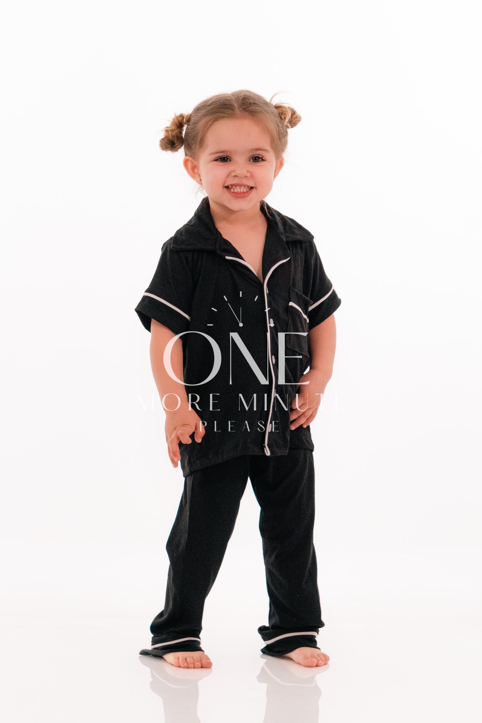 Pijama Color Negro Liso