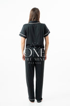 Pijama Color Negro Liso