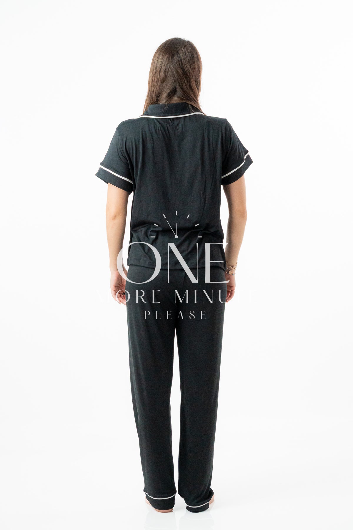 Pijama Color Negro Liso