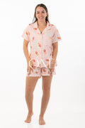Pijama de Osos Teddy con Cuadros Rosas